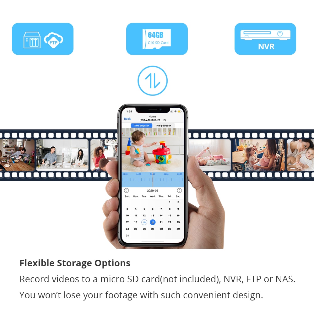 IP Outdoor Home Security 3MP Camera